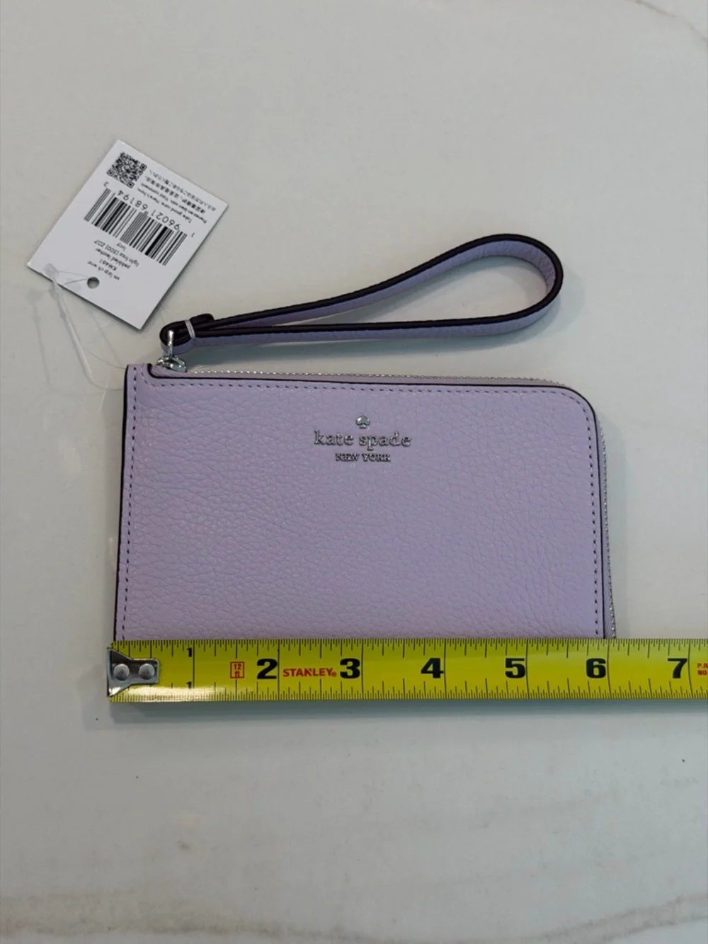 kate spade pastel lavender leather wristlet with strap - Picture 5 of 6